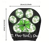 baratos Capas de Sofa-2 capas de encosto de cabeça para carro com trevo verde | compatíveis com todos os veículos, pretas &amp;Adesivo para carro com estampa de trevo verde, design plano 2D, poliéster, fácil instalação -