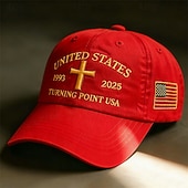  Férfi Uniszex Egyesült Államok 250. évfordulós kalapja Baseball sapka Szalmakalap Kamionos kalap Medence Rubin Poliészter Állítható Hazafias Szabadság Sportok Napi Szabadtéri Utcai öltözék Zászl