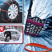 cheap Heating &amp; Cooling-10/20/30pcs Universal Reusable Non-Slip Polyethylene Tire Chains – Universal Anti-Skid Snow Tire Traction Chains for Cars, SUVs &amp; Trucks, Easy Installation, Durable Emergency Winter Driving Aid