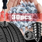 levne El Araçları-30 ks hřebíků na opravu pneumatik pro auto, motocykl, vakuovou opravu pneumatik, nákladní automobil, skútr, kolo, opravu defektu pneumatik, bezdušové nástroje, gumové kovové příslušenství (15l) &amp;15 s)