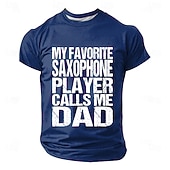  Farsdag Min favorittsaksofonist kaller meg pappa T-skjorte Morsom musiker pappagave menn vintage grafisk kortermet t-skjorte klær s m l xl xxl xxxl