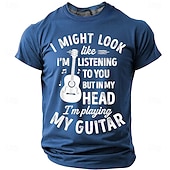  Hombre Argot divertido Camiseta Manga Corta Camiseta Impresión 3D Cuello Barco Camisa Moda Diario Diario Calle Azul Piscina Verde Trébol Verano Primavera Ropa S M L XL XXL XXXL