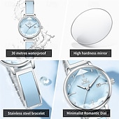 ieftine Ceasuri Quartz-Ceas de afaceri pentru femei decorat cu lumină strălucitoare care emană o luxos ușor suprafață de oglindă în formă de diamant cadou de Ziua Îndrăgostiților pentru femei ceas cu quartz casual