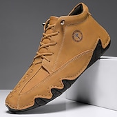 economico Stivaletti alla caviglia-stivali da uomo in similpelle verde fatti a mano: design unico e resistente con vestibilità comoda, ideali per l'uso casual, all'aperto e quotidiano