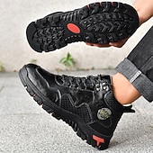 tanie Buty trekingowe-Męskie buty trekkingowe na co dzień – wytrzymałe, sznurowane, wygodne i oddychające, idealne na przygody na świeżym powietrzu, wędrówki i do noszenia na co dzień