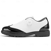 voordelige Heren Golf Schoenen-Heren golfschoenen – comfortabel wit en bordeauxrood design voor optimale prestaties en stijl op de golfbaan.