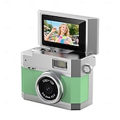 billiga Kamera, Fotografi &amp; Video-Ny tumstor flip-skärm mini kamera retro digital kamera mini med snodd 180 flip-skärm videoläge multi-stil skönhetsfilter Valentinsdagpresent