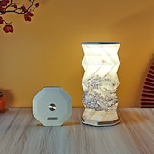 Недорогие Декоративные огни-портативная лампа для путешествий с сенсорным диммером, дорожная лампа с теплым светом, складная бумажная лампа, перезаряжаемая настольная лампа на батарейках для спальни и гостиной, подарки для