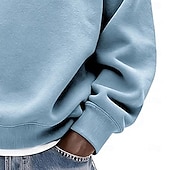 economico Felpe 3D da uomo-Per uomo Tinta unica Felpa Manica Lunga Felpe Girocollo Abbigliamento Sportivo Classico Casuale Quotidiano Tutte le stagioni Blu Nero Blu reale Abbigliamento progettista Stampa 3D S M L XL 2XL 3XL