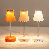 tanie Lampy stołowe-Lampka nocna reagująca na gesty, z regulowanym na wysokość drążkiem, zmieniająca 7 kolorów &amp;Lampa stołowa z 3 trybami RGB i bezdotykowym sterowaniem gestami, bezstopniowo ściemnialna lampka nocna do