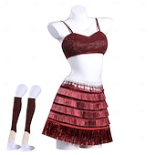 Недорогие Женские костюмы-Детектив по животным Искрящийся певец-животное Овцы-поп-звезды Газель Платья Необычные костюмы Косплей Костюм for Жен. Взрослые Рождество Карнавал Для вечеринок Выступление