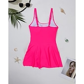 Χαμηλού Κόστους Rash Guards One Pieces-Γυναικεία Μαγιό Μονόχρωμο Προστασία UV Υψηλή Ελαστικότητα Αμάνικο Μαγιό Σέρφινγκ Καταδύσεις Ψαροντούφεκο Καλοκαίρι