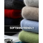 preiswerte Wollpullover für Herren-Hochwertiger Herrenpullover aus reiner Wolle und Kaschmir mit Rundhalsausschnitt, klassischer Strickpullover, weich, warm und atmungsaktiv.