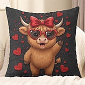 お買い得  枕、挿入物、カバーを投げます-1 個 ベルベット 枕カバー, プリント シンプル カジュアル 方形 伝統的な クラシック