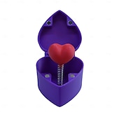 billige Statuer-hjerteformet overraskelsesspøkeboks med hemmelig rom &amp;overraskelsesmekanisme - romantisk nyhetsgave til valentinsdagen, fester, vitser - roseboks for frierier, unnskyldninger, arrangementer