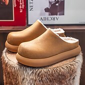 economico Zoccoli e pianelle da uomo-comode scarpe slip-on da uomo foderate in pelliccia: morbide, calde, perfette per ricevimenti di nozze rilassati e riunioni al chiuso