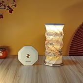 Недорогие Декоративные огни-портативная лампа для путешествий с сенсорным диммером, дорожная лампа с теплым светом, складная бумажная лампа, перезаряжаемая настольная лампа на батарейках для спальни и гостиной, подарки для