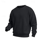 economico Felpe di base-Per uomo Felpa con cappuccio Maglia Velluto a coste Maglione Felpa con cappuccio abbottonata Aalbicocca Nero Bianco Verde chiaro Vino Girocollo Colletto Mao Semplice Testurizzato Casuale Quotidiano