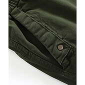 economico Pantaloni cargo-Per uomo Pantaloni Cargo Joggers Pantaloni Coulisse Elastico in vita Multi-tasche Semplice Antivento Comodità Quotidiano All'aperto Ferie Streetwear Elegante Nero Verde militare Inelastico