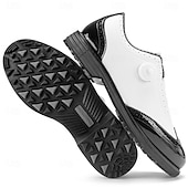 voordelige Heren Golf Schoenen-Heren golfschoenen – comfortabel wit en bordeauxrood design voor optimale prestaties en stijl op de golfbaan.