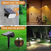 cheap Landscape Lights-Solar Color Changing Spot Lights Outdoor, Waterproof Solar Lights, Multicolor RGB Landscape Spotlight for Garden Yard Driveway Lawn Patio Pathway Christmas Decorations