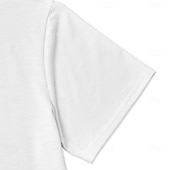 baratos Camisetas de Algodão e Linho-Homens Camiseta Camisas antiumidade Manga Curta Decote V Verão Primavera Tecido Esportes Básico Casual Estilo Clássico Puro Casual Branco Azul Claro Preto Top Tee para Homens