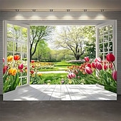 ieftine Wall Tapestries-Tapestry Banners Blanket Flower 3D Bedroom Living Room Dorm Teens Room College Dorm Wall Porch Home Decor