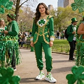 levne Dámská obuv-Dámské tenisky s motivem zeleného jetele ke Dni svatého Patrika – lehké prodyšné vycházkové boty s polstrovanou podrážkou, slavnostní sportovní styl na přehlídky, cestování, každodenní chůzi, cvičení a běžné nošení