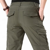 economico Pantaloni cargo-Per uomo Pantaloni Cargo Pantaloni da Combattimento Tasca Semplice Comodità Morbido Quotidiano All'aperto Uscire Moda Casual Nero Verde militare