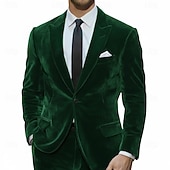 Χαμηλού Κόστους Γιορτή διακοπών-Ανδρικά Σμόκιν Κοστούμια για πάρτι Causal Ρουμπίνι Βυσσινί Φθινόπωρο &amp; Χειμώνας Εφαρμογή Πέτο με Μύτες Πάρτι Καθημερινό Μονόχρωμο Κατά παραγγελία εφαρμογή Σετ 2 τεμαχίων Μονόπετο Ενός Κουμπιού