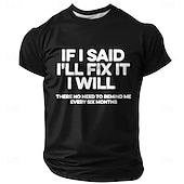  Ανδρικά Αστεία αργκό Μπλουζάκι Κοντομάνικο Κοντομάνικη μπλούζα 3D εκτύπωση Στρογγυλή Ψηλή Λαιμόκοψη Πουκάμισο Μοντέρνα Καθημερινά Καθημερινά Δρόμος Θαλασσί Μαύρο Ρουμπίνι Καλοκαίρι Άνοιξη Ρούχα Τ M L