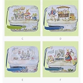 Χαμηλού Κόστους Πάσχα-Συσκευασία 6 κουτιών δώρου με δημιουργικά πασχαλινά τενεκεδάκια, κουτιά δώρου με μπισκότα και λαγουδάκι, φορητά κουτιά δώρου με πασχαλινές λιχουδιές, διακοσμητικά μεταλλικά κουτιά δώρου