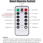 olcso Elemmel működő-Vízálló elemes fényfüzér mini lámpák 33ft 100 LED 8 funkciós időzítő távirányítóval benti hálószobához Valentin-nap új év Halloween esküvői parti hangulatú díszvilágítás
