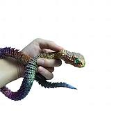 cheap Easter-Easter Eggs, Snake Egg with 3D Printed Snake, Year of The Snake 2025, 3D Printed Snake, Executive Desk Toys, Articulated Snake, Fidget Toys Gifts for Easter Adults