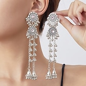 Недорогие Свадьба ACC-Жен. Серьги-слезки Черный Белый Цвет шампанского Сплав Богемия Винтаж