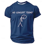 economico T-shirt Grafiche di Musica e Strumenti-Per uomo Gergo divertente Maglietta Manica Corta maglietta Stampa 3D Girocollo Camicia Moda Quotidiano Quotidiano Streetwear Blu Nero Rosso Estate Primavera Abbigliamento S M L XL XXL XXXL