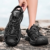 preiswerte Outdoor-Sandalen-Schwarze Herren-Sportsandalen – schnelltrocknend, verstellbar und komfortabel – ideal zum Wandern, für Strand und Sommerabenteuer.