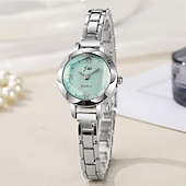 baratos Relógios Quartz-Relógios Femininos  Relógios de Quartzo Femininos de Alta Qualidade  Relógios Fashion Versáteis de Lazer para Estudantes com Presente de Dia dos Namorados de Aniversário/Férias/Comemorações