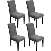 billige stoltrekk-Vanntett stoltrekk tykt jacquard stretch heldekkende ett stykke spisestuestoltrekk bordstolsett 2 4 6 deler