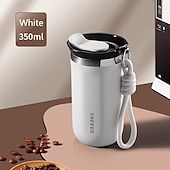 abordables Verres et tasses-Mug isotherme en acier inoxydable de 350 ml et 500 ml – étanche, réutilisable et avec couvercle, convient aux boissons chaudes et froides, cadeau idéal pour hommes et femmes, cadeau parfait pour les