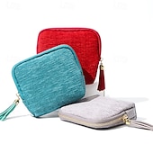 levne Skladování šperků-cestovní pouzdro na šperky, malá luxusní velkokapacitní úložná taška se střapci, dárkové tašky pro ženy, kapsičky se zipem, sametový úložný sáček na šperky na náramky, prsteny, náušnice