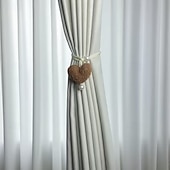 levne Event &amp; Party Supplies-1/2 ks 3D plyšové korálkové závěsy ve tvaru srdce, dekorace na zavazování, síťka proti hmyzu, spona z lana