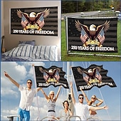 billiga 250:e årsjubileum-USA:s 250-årsjubileum, amerikansk flagga, dubbelsidig av frihet 1776-2026, patriotisk flagga för 4 juli självständighetsdagen, nationellt firande av femhundraårsjubileum