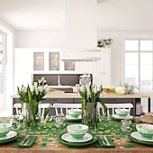  St Patricks Day Table Decorations, 100 Pcs Plastic Good Luck Coins and 1 Oz Shamrock Clover Confetti Table Sprinkles for Irish St Patricks Party Decoration Favors Supplies