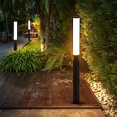 cheap Outdoor Wall Lights-Modern Creative Outdoor Lights 60/80/100cm Bollard Lights LED Waterproof Garden Lights Pathway Lights