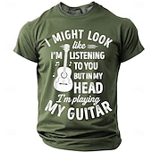  Hombre Argot divertido Camiseta Manga Corta Camiseta Impresión 3D Cuello Barco Camisa Moda Diario Diario Calle Azul Piscina Verde Trébol Verano Primavera Ropa S M L XL XXL XXXL