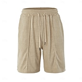 economico Pantaloncini casual-Per uomo Shorts Pantaloncini Estivi Shorts da Spiaggia Pantaloncini casual Pantaloncini strutturati Jacquard Coulisse Elastico in vita Tinta unica Comodità Traspirante Lunghezza al ginocchio