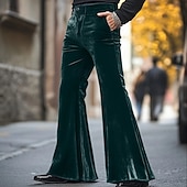  Retrò Vintage Anni '70 Pantaloni Pantaloni a zampa d'elefante Pantaloni a zampa Hippie Disco Costume Per uomo Halloween Carnevale Feste Abbigliamento Quotidiano Parata dell'Orgoglio Adulti Pantaloni