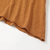 preiswerte Baumwoll-Leinen T-Shirts-Herren T-Shirt T-Shirt aus 100 % Baumwolle Kurze Ärmel Rundhalsausschnitt Sommer Frühling &amp; Herbst Einfach Texture Mode Designer Basic Klassicher Stil Lässig Urlaub Straße Blau Schwarz Weiß Top