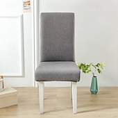 cheap Armchair Cover &amp; Armless Chair Cover-Water Resistant Polar Fleece Stretch Dining Chair Cover Soft Seat Slipcover for Home Kitchen Gift for Family(Not 100% Waterproof)